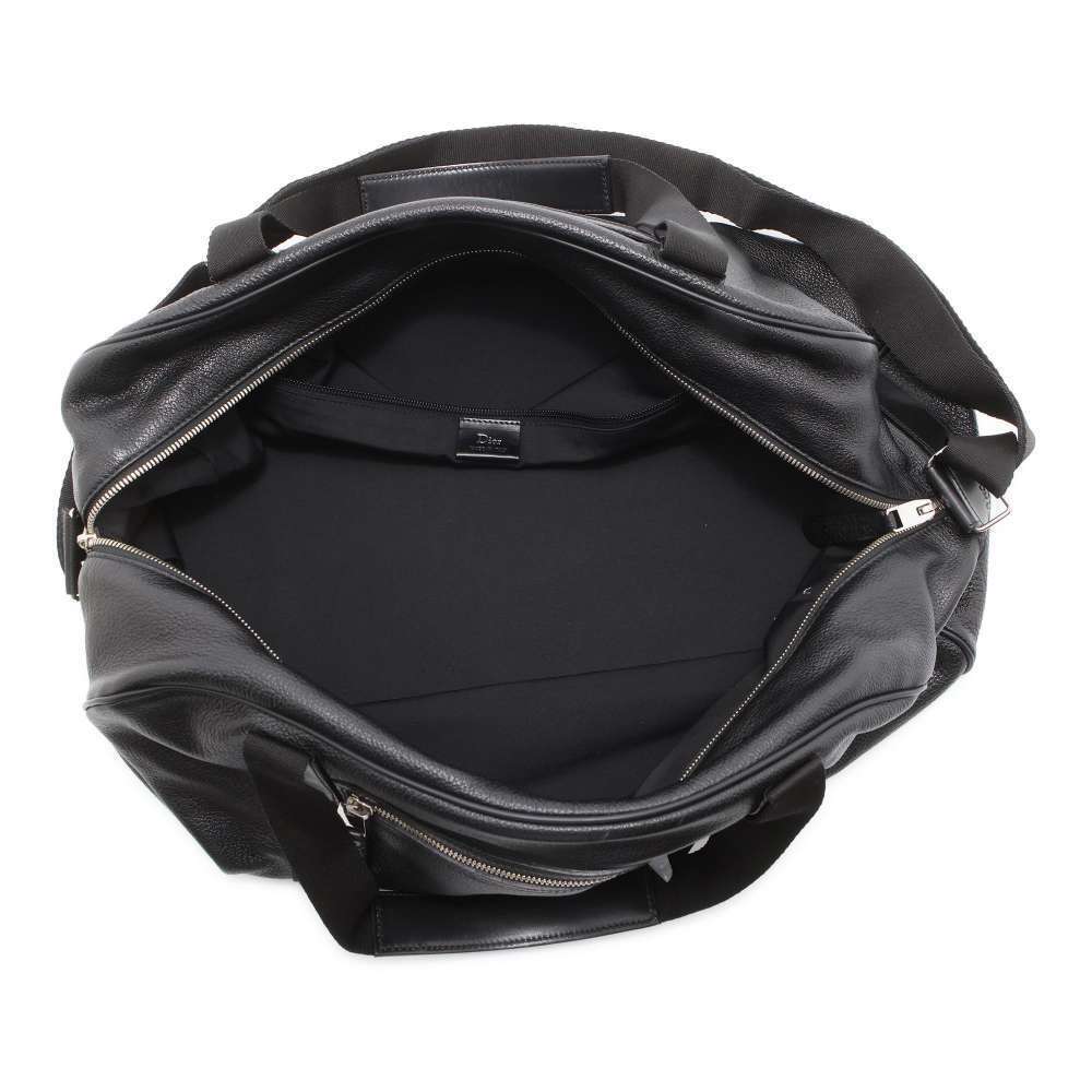 Dior Boston bag leather Homme shoulder travel black Christian - Picture 4 of 12
